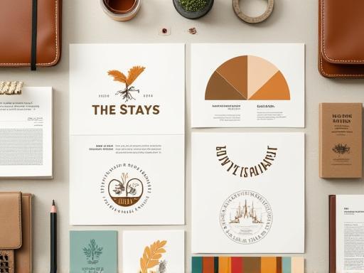 Branding moodboard and logo sketches for Australian brands