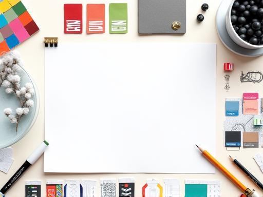 Graphic design sketches and finished branding assets